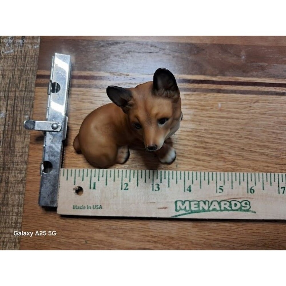 Vintage Corgi Ceramic Dog Signed JK and Numbered Corgi Lover Glazed Figurine - Picture 3 of 9